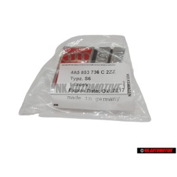 Original Audi S6 Front Grill Badge Emblem Chrome Red - 4A5853736C 2ZZ
