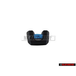 Original VW Steering Wheel R Badge Emblem Aluminium Black - 5K0419685N POP