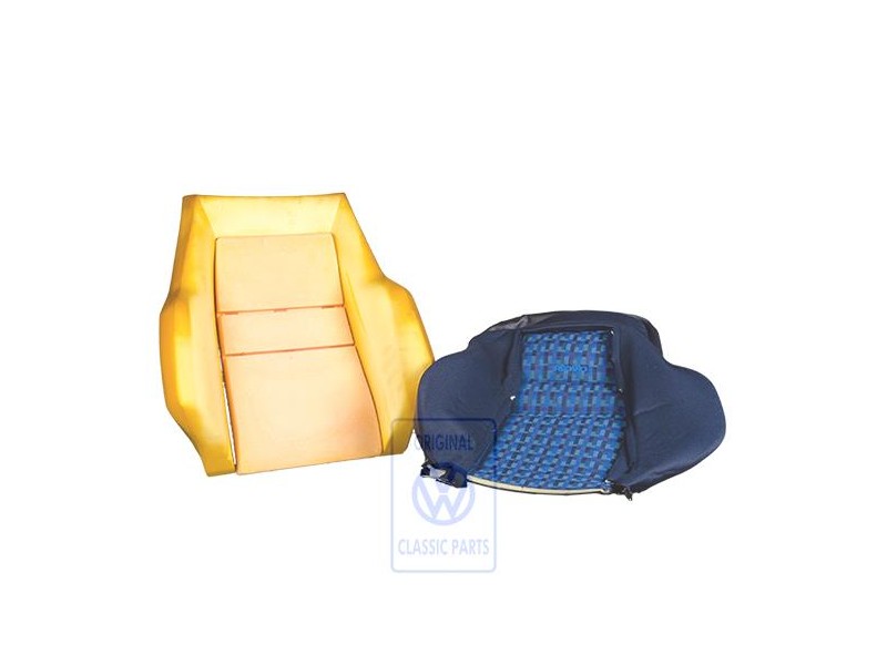 Original VW Backrest Cover (Fabric) Mauritius Blue - 155881770A AZL