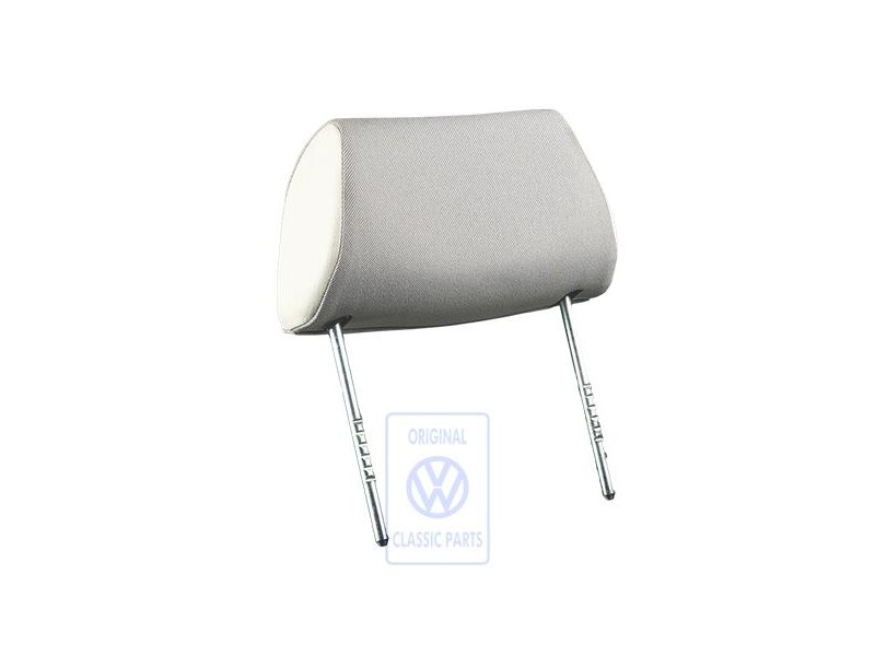 Original VW Head Restraint With Cover, Adjustable Ermine White - 155881901ARAZN