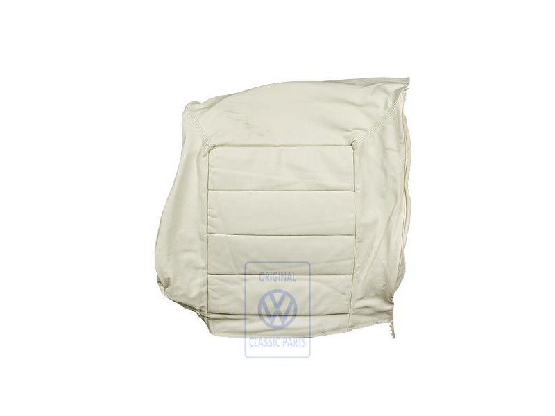 Original VW Backrest Cover (Leather) Lasky White - 155885806 2YG