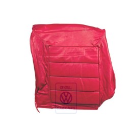 Original VW Backrest Cover (Leather) Ember Red - 155885806 4MH