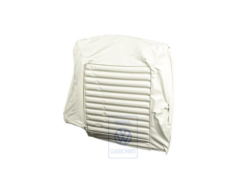 Original VW Backrest Cover (Leather) Alaska White - 155885806C 3YX