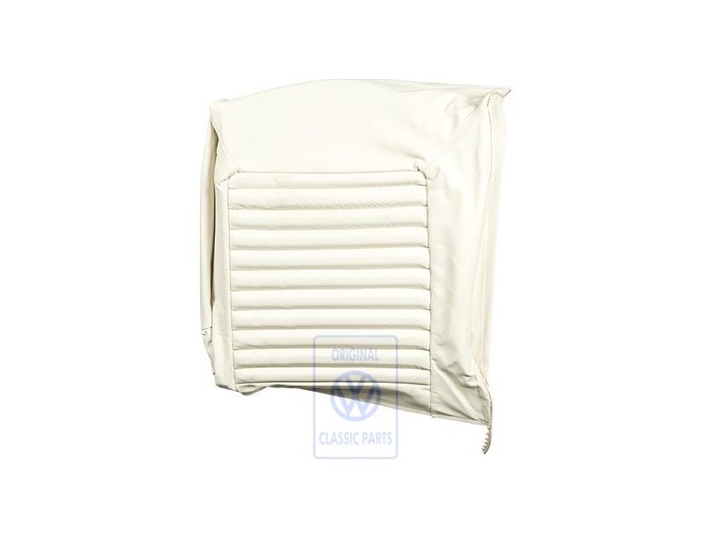 Original VW Backrest Cover (Leather/Leatherette) Lasky White - 155885806D 2YG