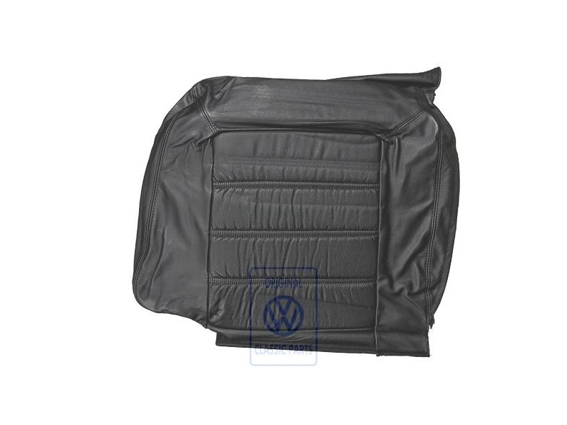 Original VW Backrest Cover (Leather) Black - 155885806E 1BX