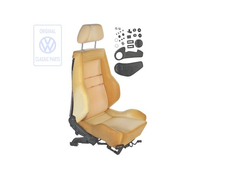 Original VW Seat Complete With Backrest And Headrest Without Cover - 191881024B