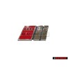 Original Audi S4 Front Grill Badge Emblem Chrome Red - 8D0853736C 2ZZ