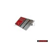 Original Audi S4 Front Grill Badge Emblem Chrome Red - 8D0853736C 2ZZ