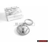 Original VW Logo Keychain Keyring Silver Chrome - 000087908