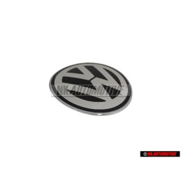 Original VW Front Hood Emblem Brilliant Chrome Dolomite Grey - 1C0853617A WV9