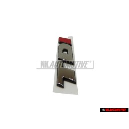 Original VW TDI Rear Badge Emblem Chrome Red - 7D0853675C EQW