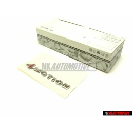 Original VW 4MOTION Rear Trunk Boot Badge Emblem Chrome Red - 1K0853675Q GQF
