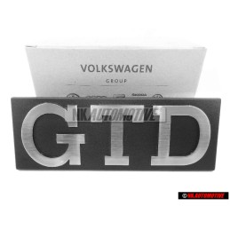Original VW GTD Front Grill Badge Emblem Brushed Silver - 171853679D