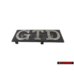 Original VW GTD Front Grill Badge Emblem Brushed Silver - 171853679D