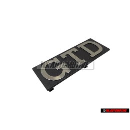 Original VW GTD Front Grill Badge Emblem Brushed Silver - 171853679D