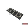 Original VW GTD Front Grill Badge Emblem Brushed Silver - 171853679D