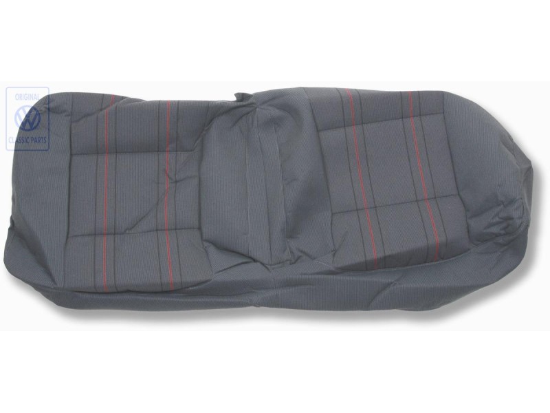 Original VW Seat Covering (Fabric) Grey/Red - 155885405ANWE9
