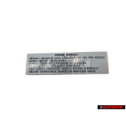 Original VW data Plate - 6U0010089C