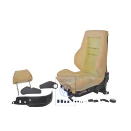 Original VW Seat Complete With Backrest And Headrest Without Cover - 1H0881024A