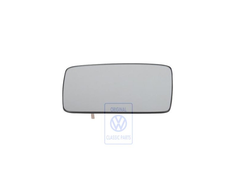 Original VW Mirror Glass (Convex) With Carrier Plate - 1H1857521D