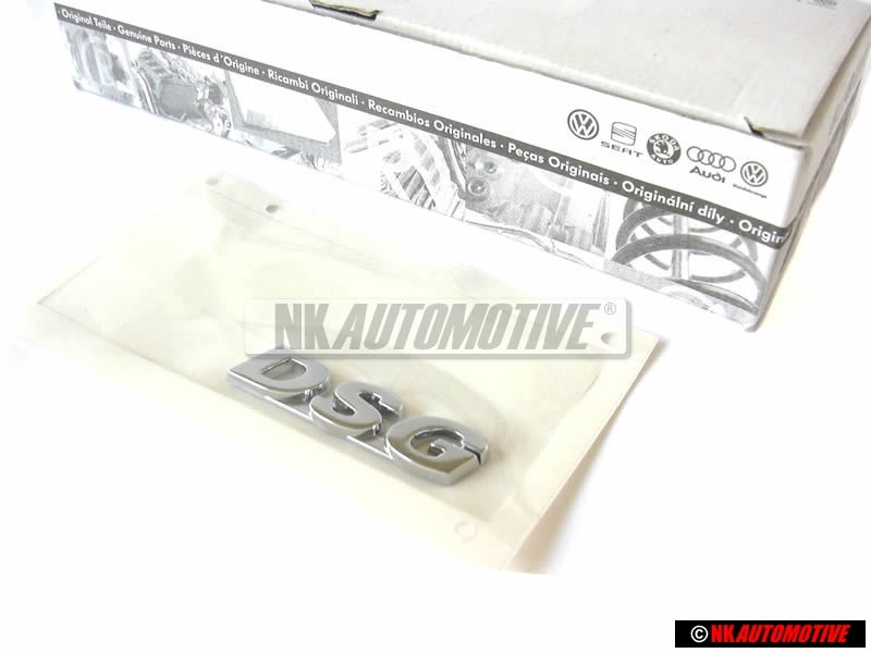 Original VW DSG Rear Trunk Boot Badge Emblem Chrome - 1J0853675AL739