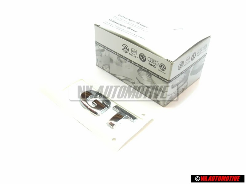 Original VW GT Rear Trunk Boot Badge Emblem Chrome - 6Q0853675C 739