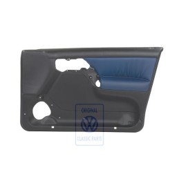 Original VW Door Trim (Leather/Leatherette) Black/Blue - 1H4867012CBFAB
