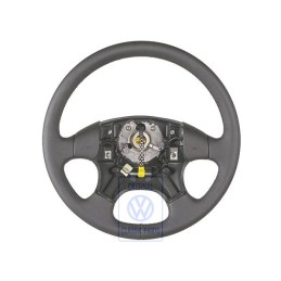 Original VW Steering Wheel (Leather) Black - 1H0419091AD1BX