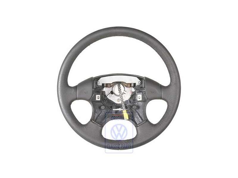 Original VW Steering Wheel (Leather) Black - 1H0419091AF1BX