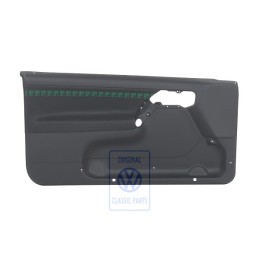 Original VW Door Panel Trim (Cloth) Black/Green - 1H3867011APENC