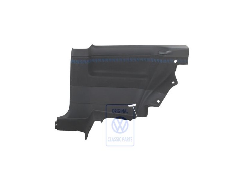 Original VW Side Trim (Fabric) Black/Blue - 1H3867044BJDYR