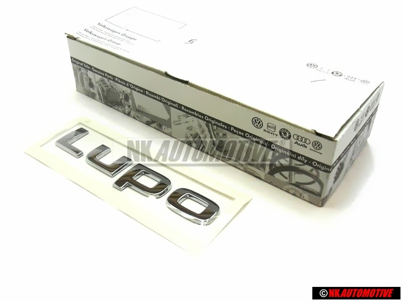 Original VW LUPO Rear Boot Badge Chrome Self Adhesive - 6X0853687 739
