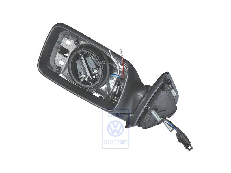 Original VW Exterior Mirror Housing Satin Black - 1H1857507A 01C