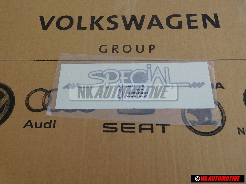 Original VW Film Lettering Diamond-Silver - 1H6853431K 9ZD