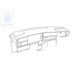 Original VW Dash Panel, Padded Mauritius Blue - 1H6857003Q H45