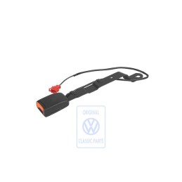Original VW Belt Latch With Warning Contact Satin Black - 1H1857755 01C