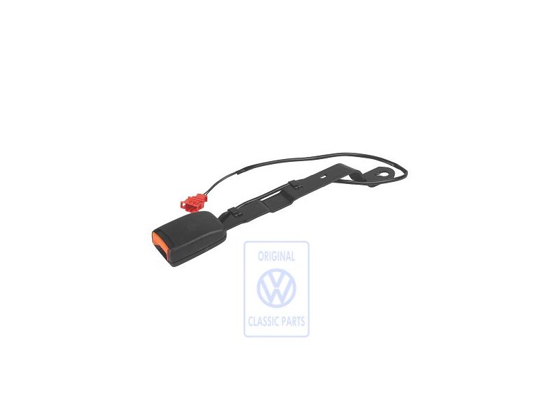 Original VW Belt Latch With Warning Contact Satin Black - 1H1857755 01C