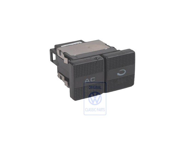 Original VW Switch For Air Conditioner Satin Black - 1H0959543 01C