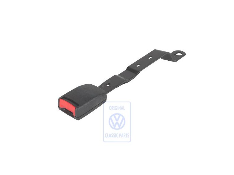 Original VW Belt Latch Satin Black/Fire Red - 1H0857755 FCN