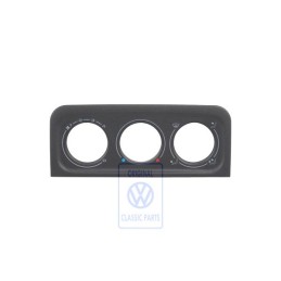 Original VW Trim For Fresh Air And Heater Controls Satin Black - 1H6819075 01C