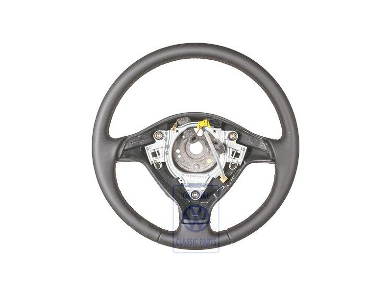 Original VW Sports Steering Wheelleather Black/Red - 1J0419091AELMD