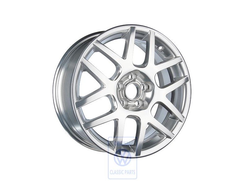 Original VW Aluminium Rim Burnished Aluminium - 1J0601025AN2ZQ