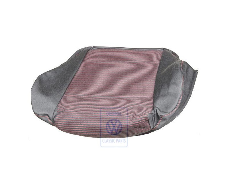 Original VW Seat Covering Fabric Black/Red - 1J0881405CDNPH