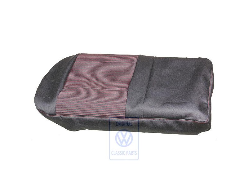 Original VW Seat Covering Fabric Black/Red - 1J0885406CFNPH