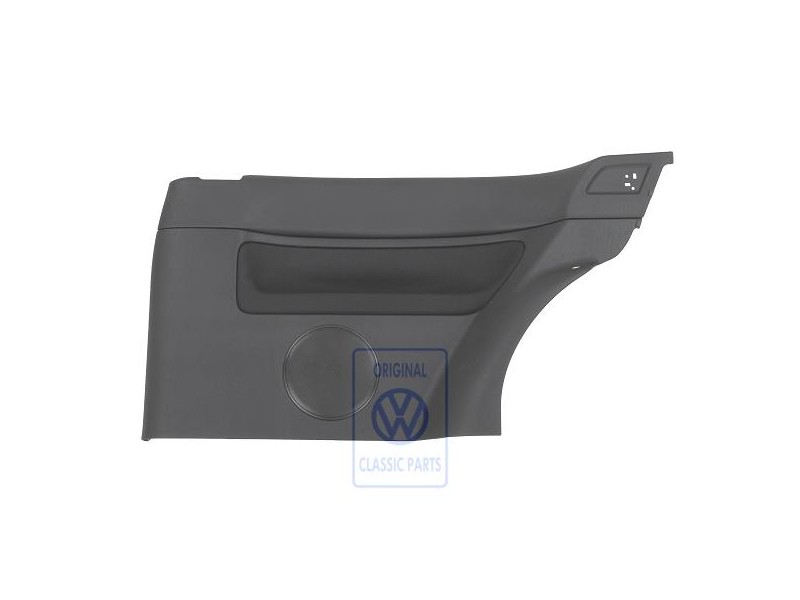 Original VW Side Trim (Fabric) Black/Black - 1J3867044CFHRP