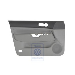 Original VW Door Panel Trim (Cloth) Black/Flannel Grey - 1J4867011CKJGK