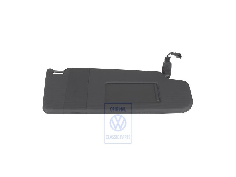 Original VW Sun Visor With Mirror And Cover Black - 3B0857552AK3H8