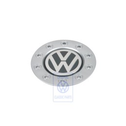 Original VW Hup Cap Brilliant Chrome/Dolomite Grey - 1J0601149A GRB