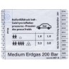 Original VW Data Plate For Tyre Pressure - 1J0010307A