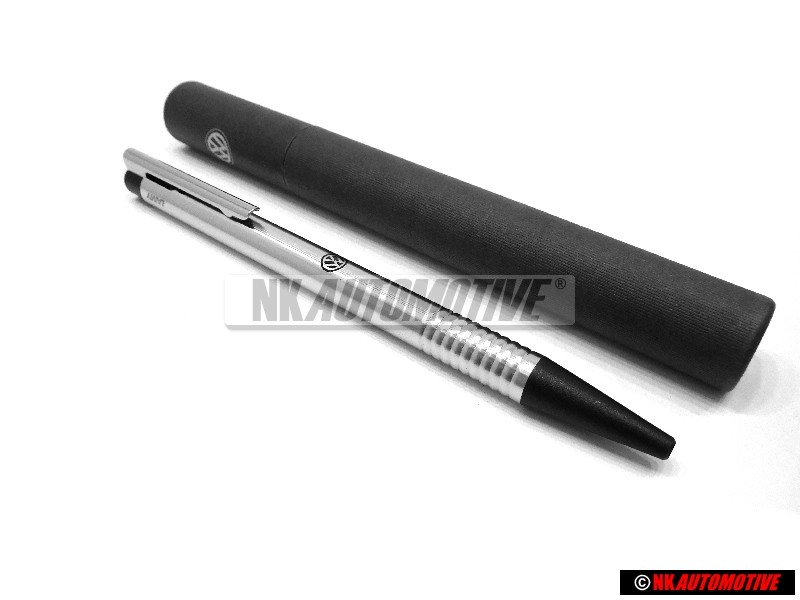 Original VW ball point pen silver grey yellow - 000087703AKYZQ